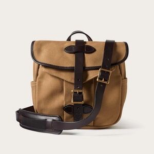 Filson Tan Canvas Field Bag with Leather Accents